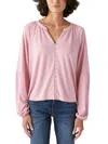 LUCKY BRAND WOMENS MODAL SOLID BLOUSE