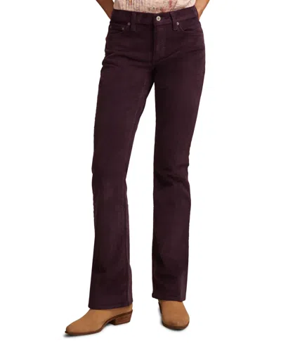 Lucky Brand Women'sâ Mr. Sweet Boot Cord Jeans In Burgundy