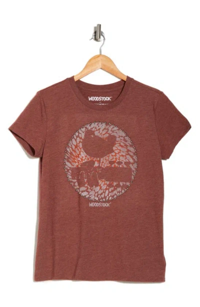 Lucky Brand Woodstock Circle Graphic T-shirt In Cinnamon