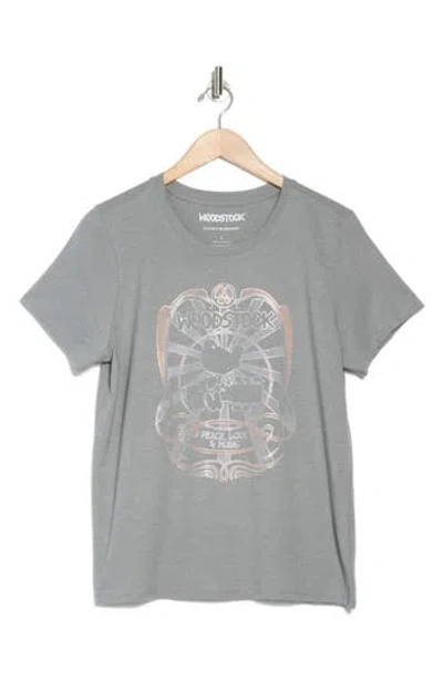 Lucky Brand Woodstock Graphic T-shirt In Gray