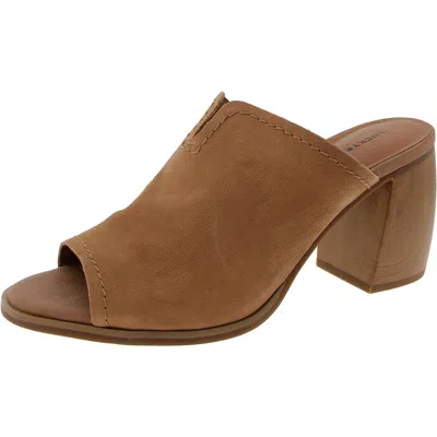 Lucky Brand Xennal Womens Solid Leather Block Heel In Multi