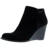 Lucky Brand Yimme Womens Suede Fashion Ankle Boots In Black