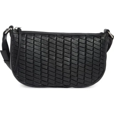 Lucky Brand Ziah Leather Crossbody Bag In Black