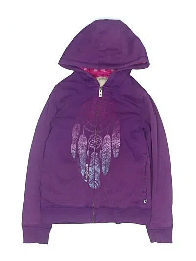 Pre-owned Lucky Brand Kids' Zip Up Hoodie In Purple