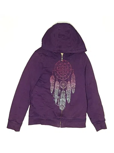 Pre-owned Lucky Brand Kids' Zip Up Hoodie In Purple