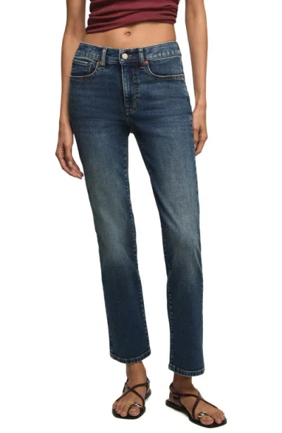 Lucky Brand Zoe Straight Leg Crop Jeans In Blue