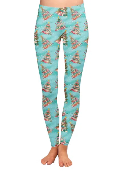 Lucky Cactus Tree Books Full Length Leggings In Multi