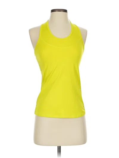 Pre-owned Lucky In Love Active Tank Top In Yellow