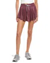 Lucky In Love All That Shimmers Mini Skirt In Burgundy