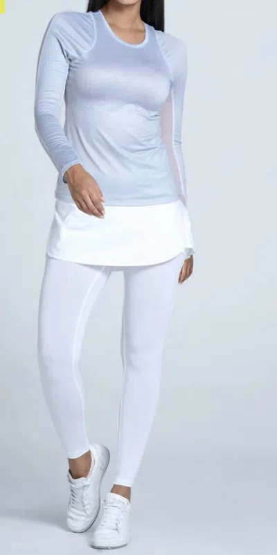 Lucky In Love Breeze Long Sleeve Top In Heather Gray In Black