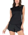 Lucky In Love Bring It On Rib Tank In Black
