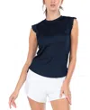 Lucky In Love Bring It On Rib Tank In Blue
