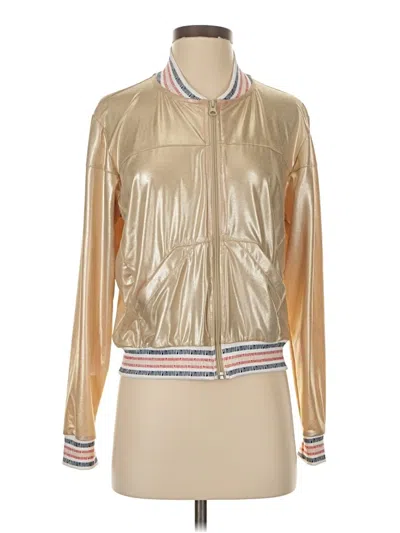 Pre-owned Lucky In Love Cardigan Sweater In Gold