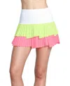 Lucky In Love Fly Pleated Skirt In Pink