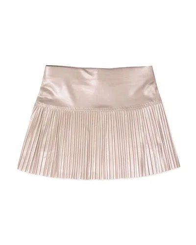 Lucky In Love Girls' All Matte Pleated Skirt - Little Kid, Big Kid In Gold