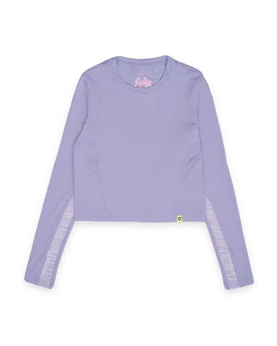 Lucky In Love Girls' Cross Court Long Sleeve Top - Big Kid In Purple