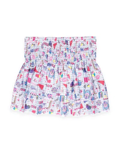 Lucky In Love Girls' Diva Smocked Skirt - Little Kid, Big Kid In Multi