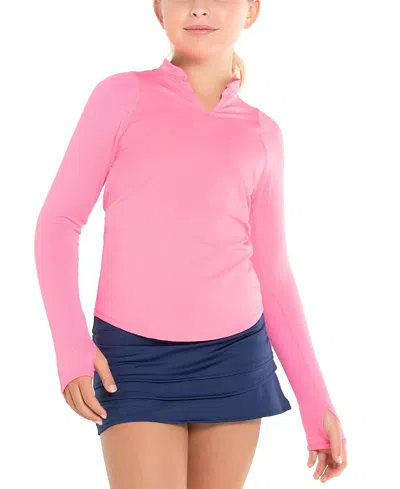 Lucky In Love Girls Mandarin Collar Long Sleeve - Little Kid, Big Kid