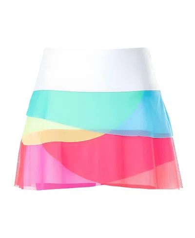 Lucky In Love Girls' Mesh Scallop Skirt - Little Kid, Big Kid In Multi