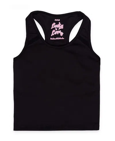Lucky In Love Girls' Mia Tank Top With Bra - Little Kid, Big Kid In Black