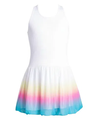 Lucky In Love Girls' Nova Bubble Dress - Little Kid, Big Kid In White