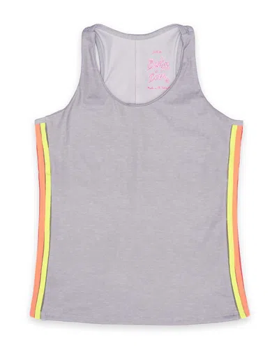 Lucky In Love Girls' Prisma Stripe Tank Top - Little Kid, Big Kid In Gray