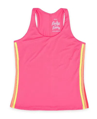 Lucky In Love Girls' Prisma Stripe Tank Top - Little Kid, Big Kid In Pink