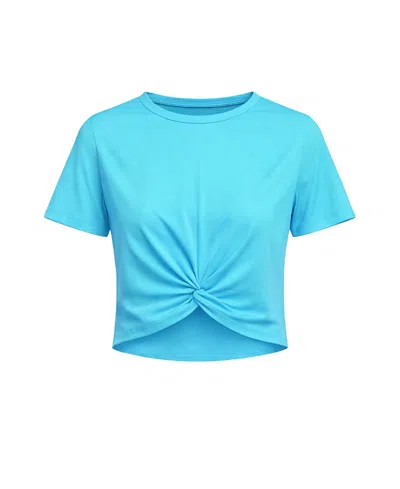 Lucky In Love Girls' Short Sleeve Top - Little Kid, Big Kid In Blue