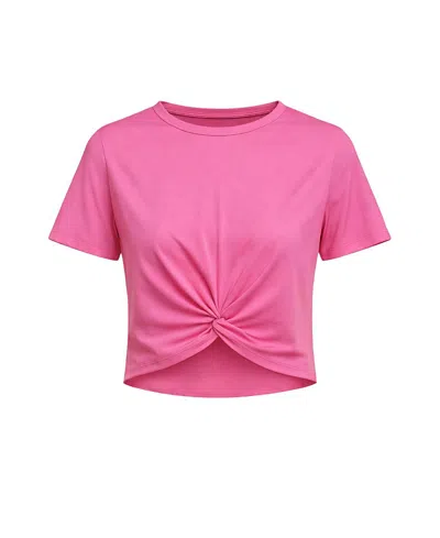 Lucky In Love Girls' Short Sleeve Top - Little Kid, Big Kid In Pink