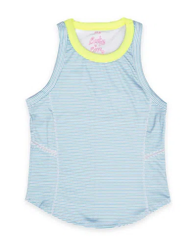Lucky In Love Girls' Victory Streak Tank Top - Little Kid, Big Kid In Blue