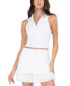 Lucky In Love Hip Fit Polo Tank