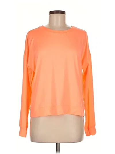 Pre-owned Lucky In Love Long Sleeve T-shirt In Pink