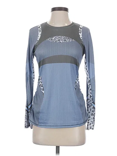 Pre-owned Lucky In Love Long Sleeve T-shirt In Blue