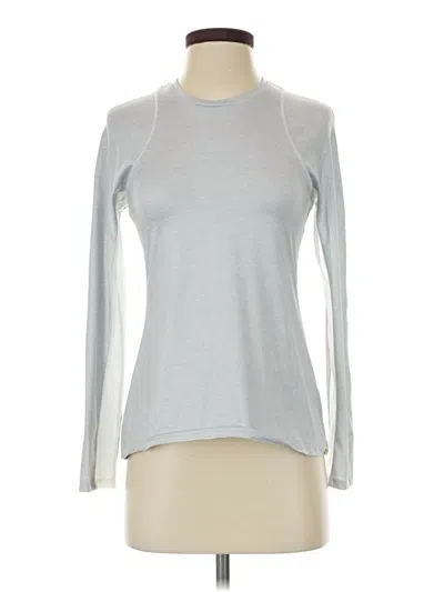 Pre-owned Lucky In Love Long Sleeve T-shirt In Silver