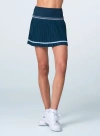 Lucky In Love Motion Pleated Skirt In Blue