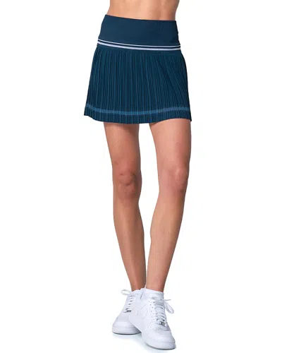 Lucky In Love Motion Pleated Skirt In Blue