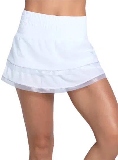 Lucky In Love Mystic Double Ruffle Skirt In White