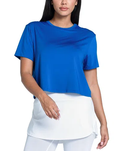 Lucky In Love Power Box Tee In Blue