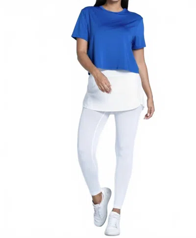 Lucky In Love Power Box Tee In Blue