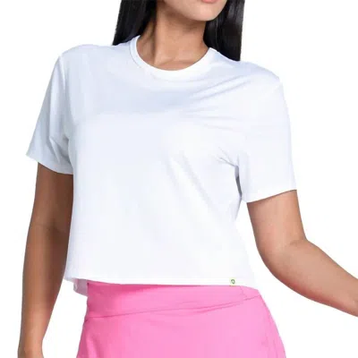 Lucky In Love Power Box Tee In White