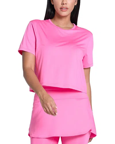 Lucky In Love Power Box Tee In Pink