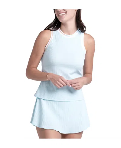 Lucky In Love Riviera Wave Tank In Blue