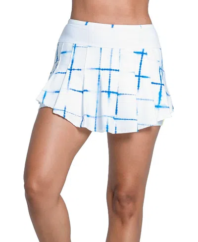 Lucky In Love Shibori Plaid Skirt