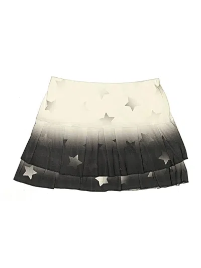 Pre-owned Lucky In Love Skort In Silver