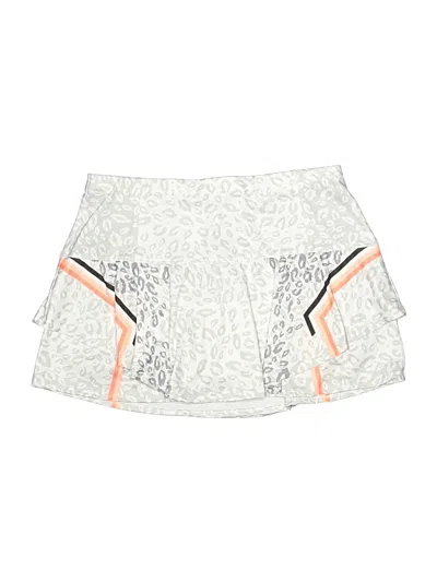 Pre-owned Lucky In Love Skort In Silver