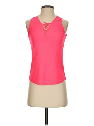 Pre-owned Lucky In Love Sleeveless Blouse In Pink