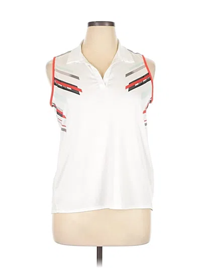 Pre-owned Lucky In Love Sleeveless T-shirt In White