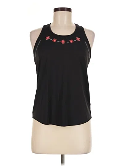Pre-owned Lucky In Love Tank Top Black Halter Neckline Tops