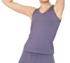LUCKY IN LOVE TENNIS TANK TOP IN AMETHYST/CORAL