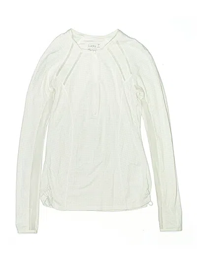 Pre-owned Lucky In Love Kids' Track Jacket In White